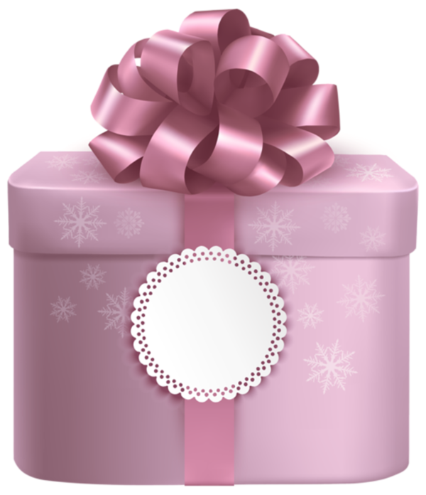 Transparent Gift Party Favor Gift Wrapping Pink Box for Christmas