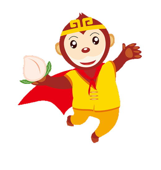 Transparent Chinese New Year Monkey Papercutting Happiness Food for New Year