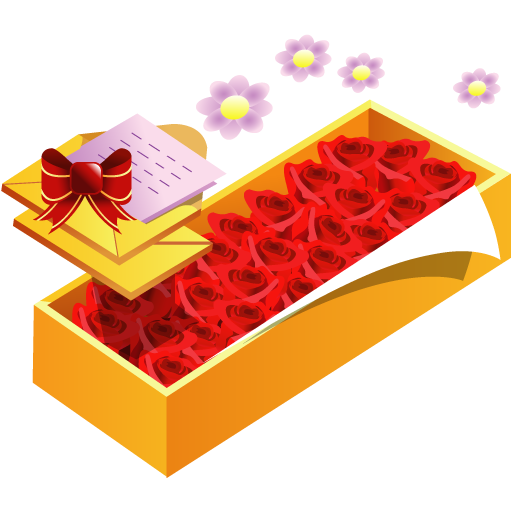 Transparent Box Gift Packaging And Labeling Flower for Valentines Day