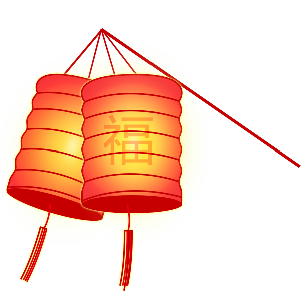 Transparent Lantern Festival Lantern Chinese New Year Red Orange for New Year