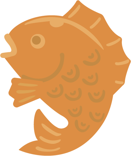 Transparent Cartoon Fish for Chinese New Year for New Year