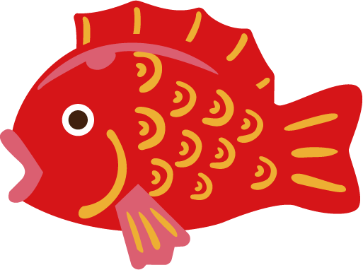 Transparent Mascot Red Fish for Chinese New Year for New Year