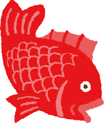 Transparent new-year Fish Red Fish for Chinese New Year for New Year
