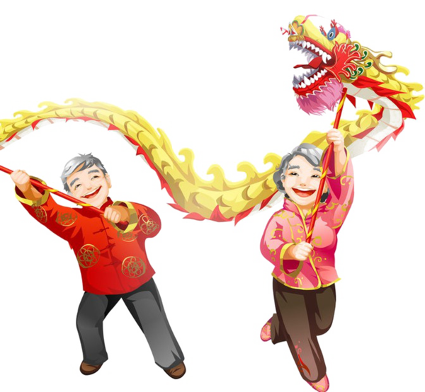Transparent Dragon Dance Performance Chinese New Year Fun Costume for New Year