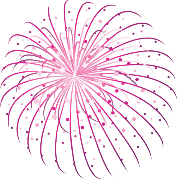 Transparent Fireworks Adobe Fireworks New Year Pink Line for New Year