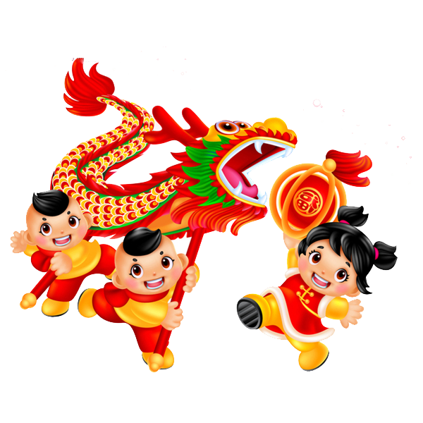 Transparent Dragon Dance Lion Dance Lantern Festival Toy Figurine for New Year