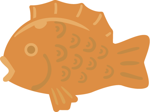 Transparent Cartoon Orange Fish for Chinese New Year for New Year