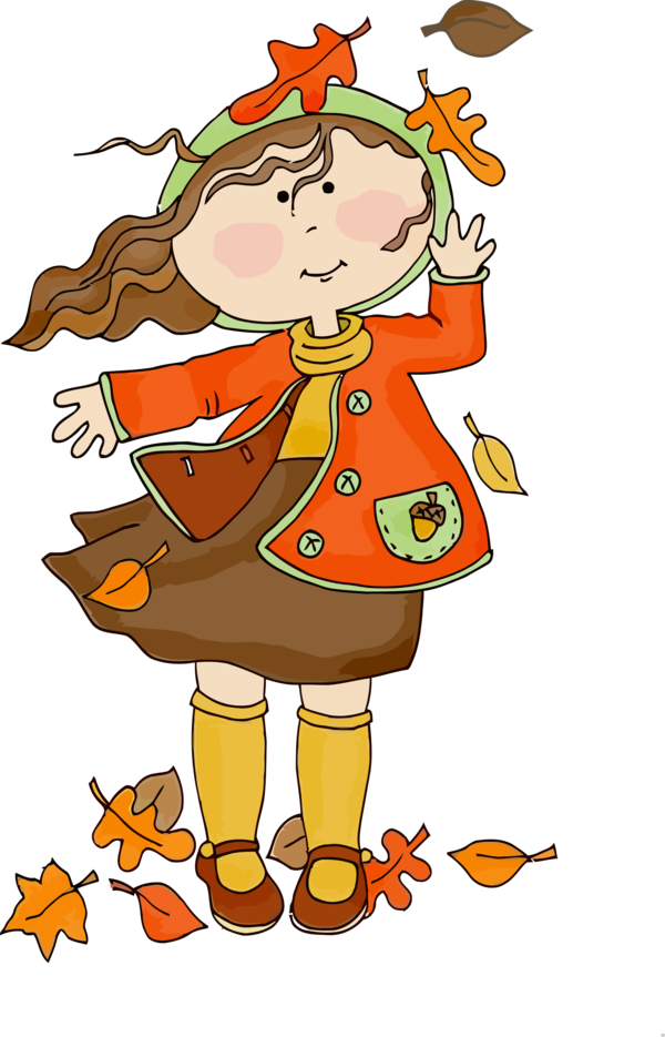 Transparent Thanksgiving Cartoon Happy Pleased for Fall Leaves for Thanksgiving