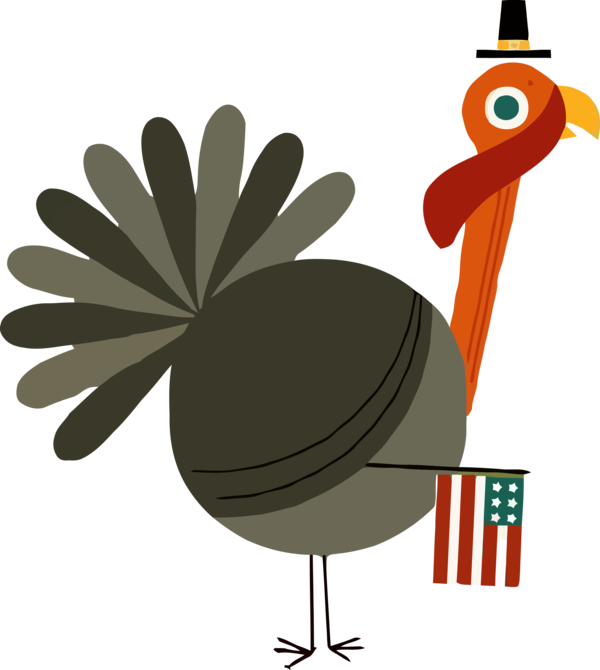 Transparent Thanksgiving Bird Cartoon Flightless bird for Thanksgiving Turkey for Thanksgiving