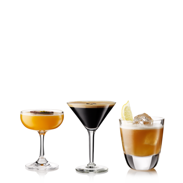 Transparent Martini Espresso Martini Cocktail Drink Distilled Beverage for New Year