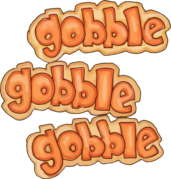 Transparent Thanksgiving Text Font Cartoon for Happy Thanksgiving for Thanksgiving