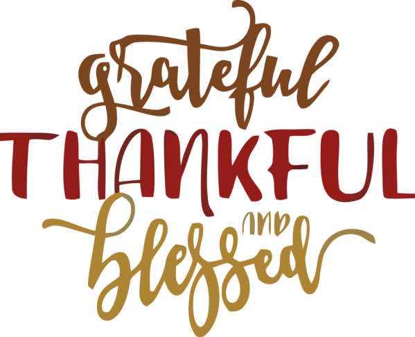 Transparent Thanksgiving Font Text Calligraphy for Happy Thanksgiving for Thanksgiving