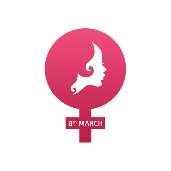 Transparent International Womens Day March 8 Woman Pink Text for International Womens Day