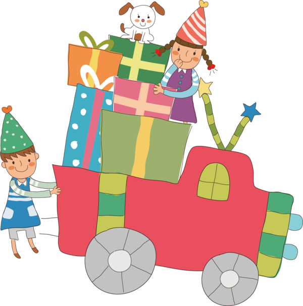 Transparent Childrens Day Child Cartoon Vehicle Toy for International Childrens Day
