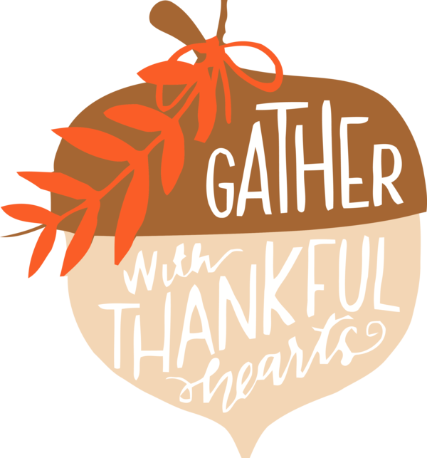 Transparent Thanksgiving Orange Logo Leaf for Acorns for Thanksgiving
