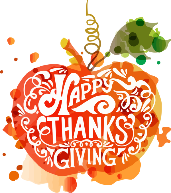 Transparent Thanksgiving Text Ornament Heart for Happy Thanksgiving for Thanksgiving