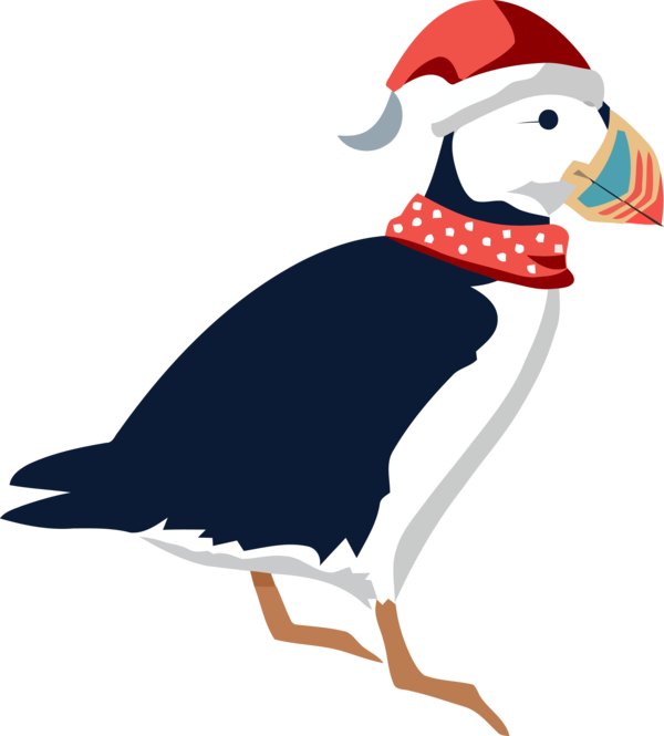 Transparent Christmas Bird Puffin Beak for Merry Christmas for Christmas