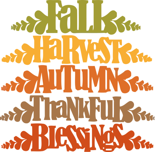 Transparent Thanksgiving Font Text Line for Happy Thanksgiving for Thanksgiving