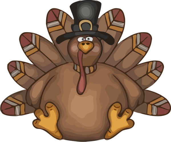 Transparent Thanksgiving Cartoon Brown bear for Thanksgiving Turkey for Thanksgiving