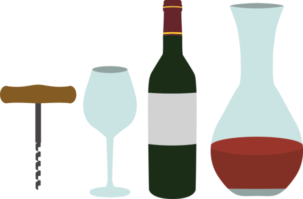 Transparent Wine Liquor Glass Bottle Bottle for New Year
