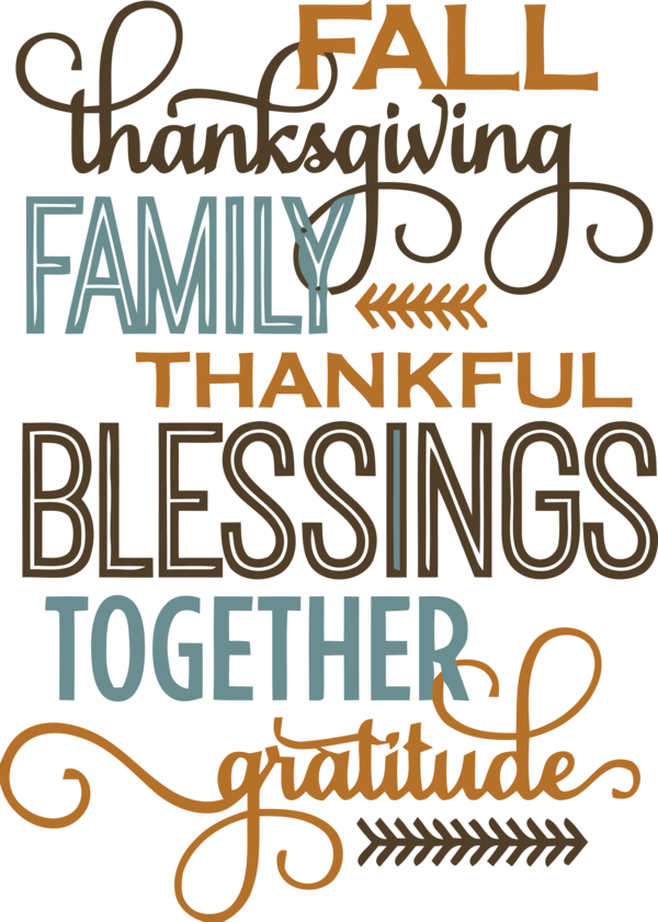 Transparent Thanksgiving Font Text for Happy Thanksgiving for Thanksgiving