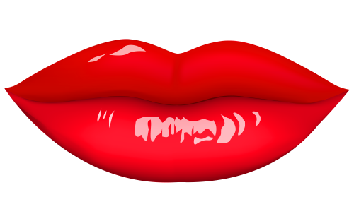 Transparent Lip Mouth Pdf Heart Love for Valentines Day