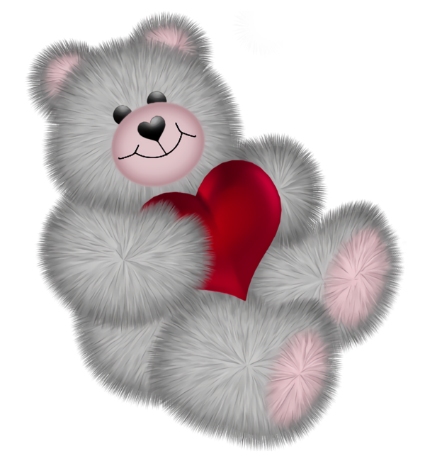 Transparent Valentine's Day Pink Stuffed toy Fur for Teddy Bear for Valentines Day
