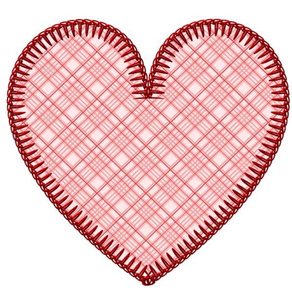 Transparent Valentine's Day Heart Red Pattern for Valentine Heart for Valentines Day