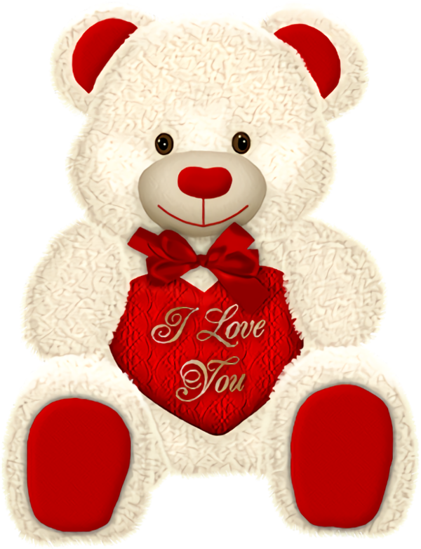 Transparent Valentine's Day Teddy bear Stuffed toy Red for Teddy Bear for Valentines Day