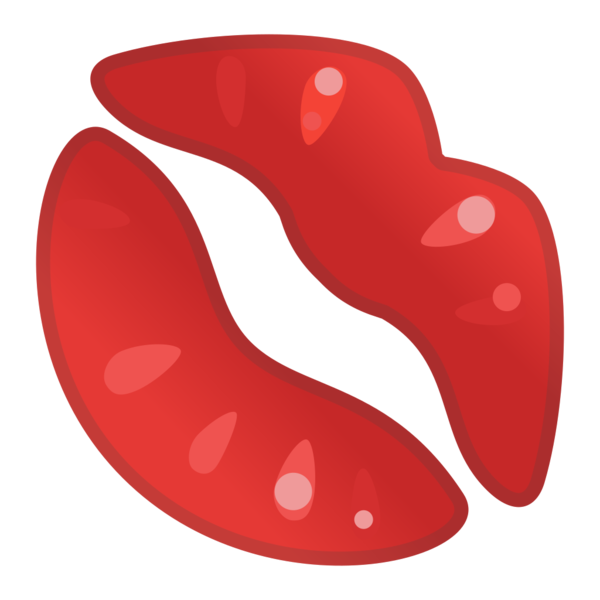 Transparent Kiss Emoji Emoji Challenge Red for Valentines Day