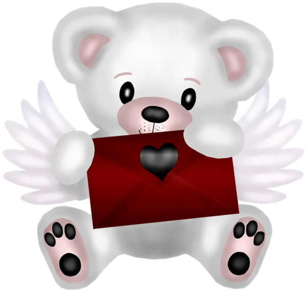 Transparent Valentine's Day Cartoon Red Material property for Teddy Bear for Valentines Day