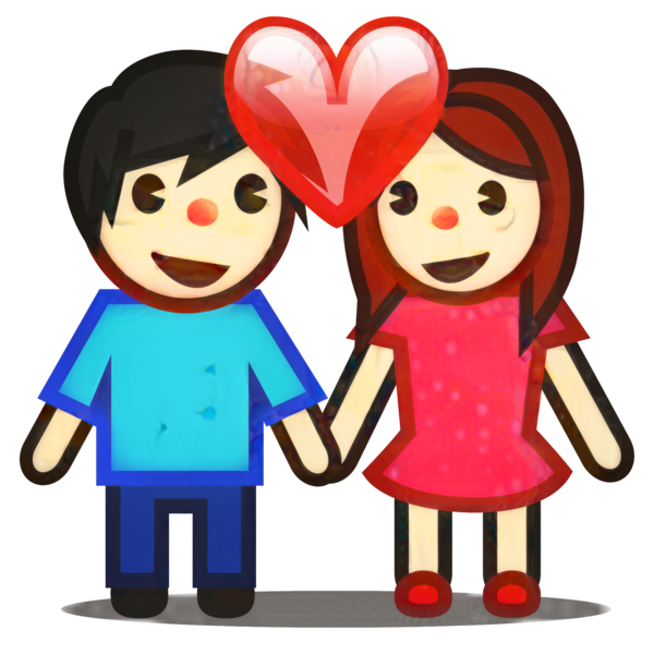 Transparent Emoji Love Heart Cartoon Interaction for Valentines Day