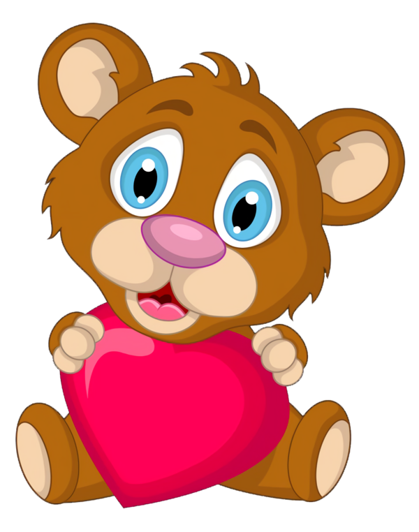 Transparent Valentine's Day Cartoon for Teddy Bear for Valentines Day