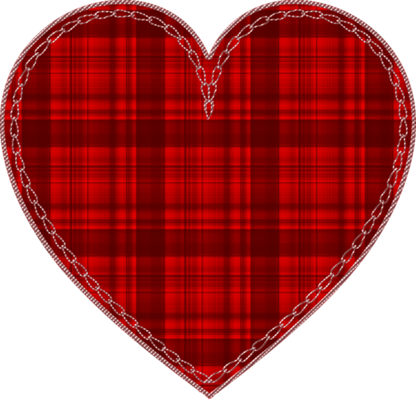 Transparent Valentine's Day Tartan Plaid Pattern for Valentine Heart for Valentines Day