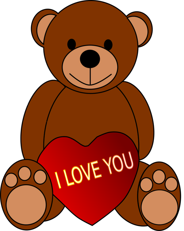 Transparent Valentine's Day Teddy bear Brown bear Bear for Teddy Bear for Valentines Day