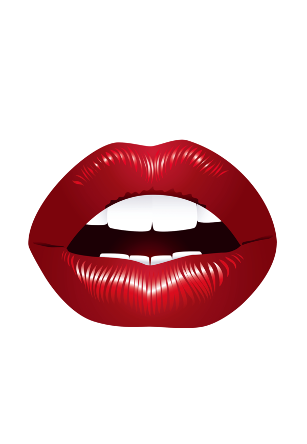 Transparent Lip Mouth Kiss Smile for Valentines Day