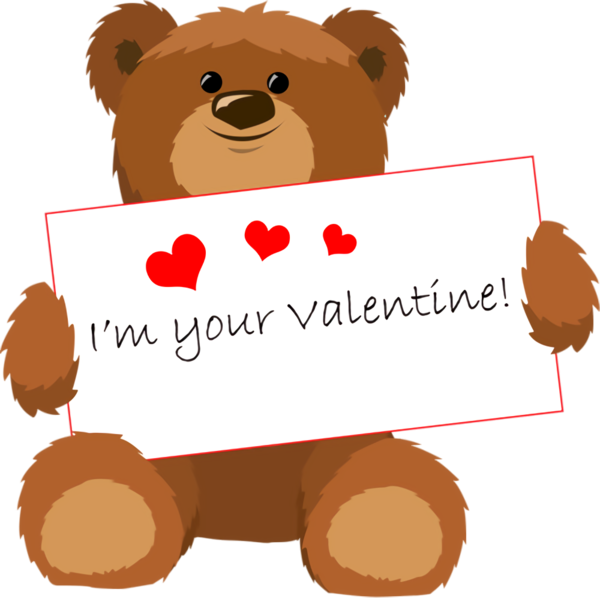 Transparent Valentine's Day Bear Teddy bear Brown bear for Teddy Bear for Valentines Day