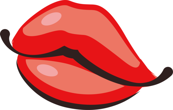Transparent Kiss Cartoon Lip Food Hat for Valentines Day