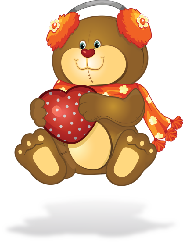 Transparent Valentine's Day Cartoon Teddy bear Toy for Teddy Bear for Valentines Day