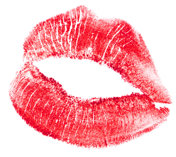 Transparent Kiss Lip Lipstick Close Up Pattern for Valentines Day