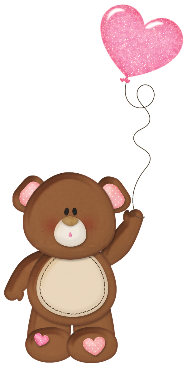 Transparent Valentine's Day Baby toys Cartoon Teddy bear for Teddy Bear for Valentines Day
