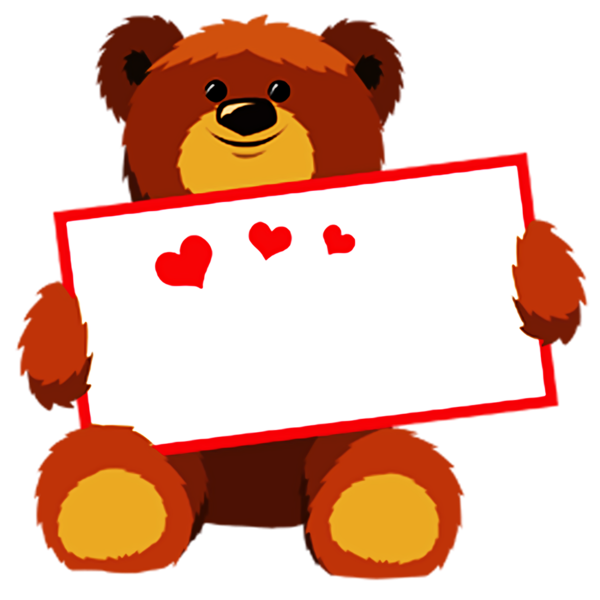 Transparent Valentine's Day Red Teddy bear Bear for Teddy Bear for Valentines Day