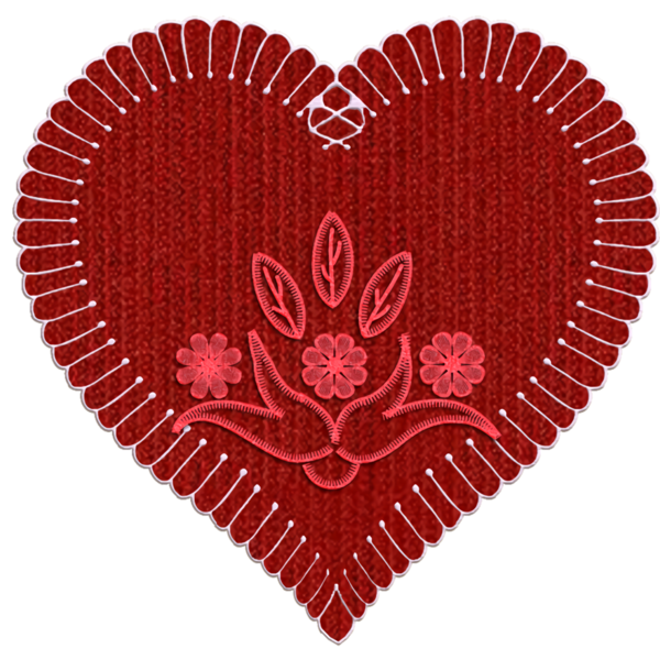 Transparent Valentine's Day Heart Red Heart for Valentine Heart for Valentines Day