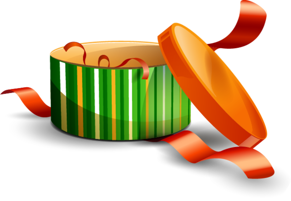 Transparent Gift Christmas Shoelace Knot Orange for Christmas