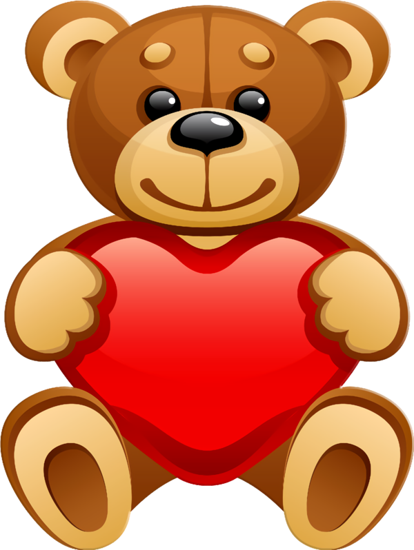 Transparent Valentine's Day Teddy bear Red Cartoon for Teddy Bear for Valentines Day