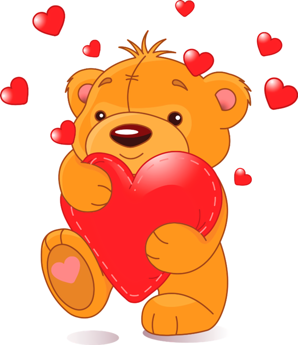 Transparent Valentine's Day Cartoon Teddy bear Bear for Teddy Bear for Valentines Day
