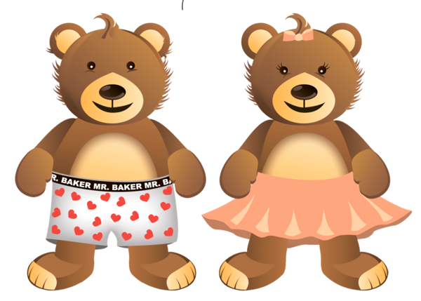 Transparent Valentine's Day Cartoon Brown Stuffed toy for Teddy Bear for Valentines Day