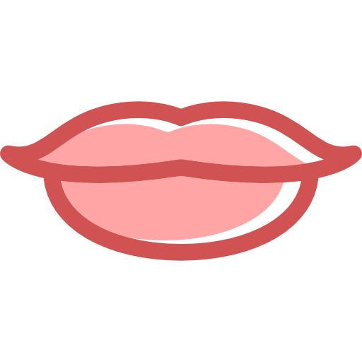 Transparent Kiss Lip Emoticon Logo Symbol for Valentines Day