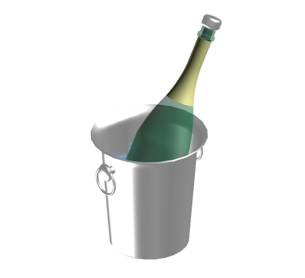 Transparent Champagne Computeraided Design Autodesk Bottle Drinkware for New Year