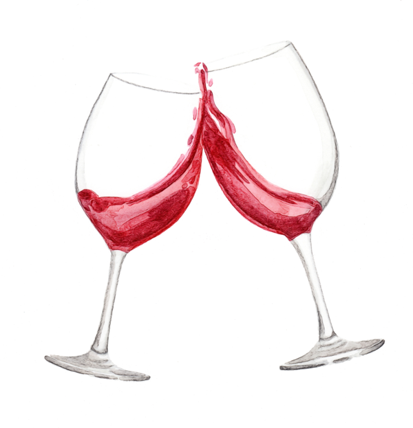 Transparent Wine Glass Red Wine Wine Stemware for New Year